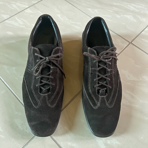 #2747 Bruno Magli HandMade Italy Brown Lace Up Casual Shoes Sole Suede 13M main image 6